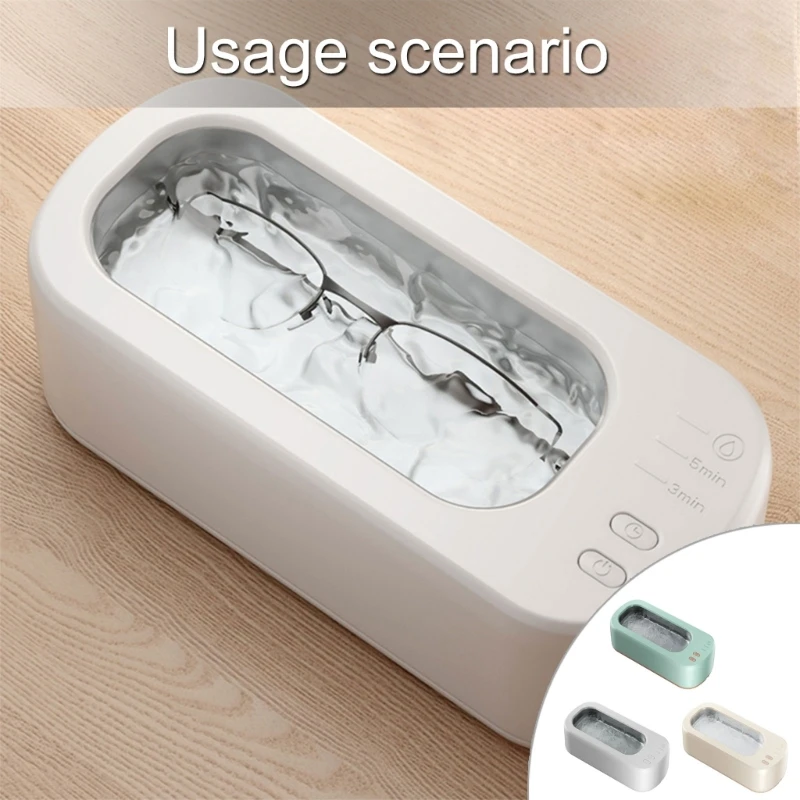 Small Ultrasonic Cleaner 47KHz Professional Cleaning Machines Ultrasonic Jewelry Cleaner Suitable for Jewelry Glasses