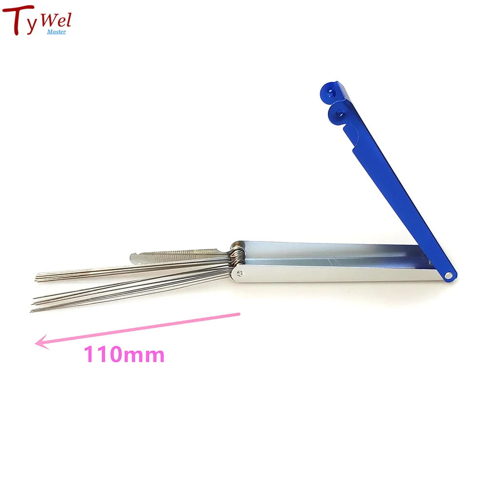 Torch Tip Cleaner Gas Welding Brazing Cutting Torch Tip Cleaner 14Pcs Set Guitar Nut Needle Files Nozzle Jet Drill Size 77-49