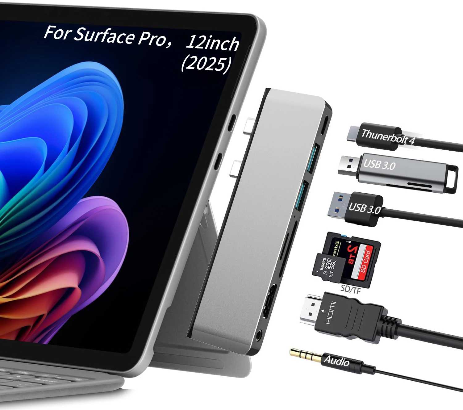 Docking station e adattatore per Surface Pro 12 pollici