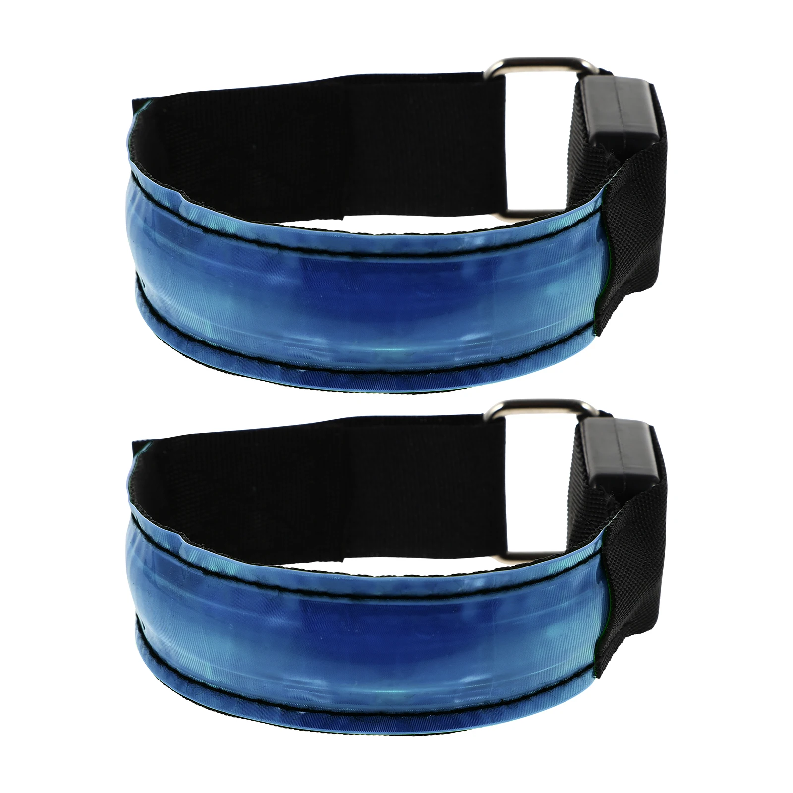 

2pcs Night Running Safety Armband Led Reflective Armlet For Hiking Cycling Outdoor Sports Lightweight Durable Nylon Visibility