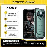 World Premiere DOOGEE S200 X 5G Rugged Phone 12+512GB Smartphone 6.72” FHD+120Hz IPS screen Dimensity 7050 10100mAh battery 33W