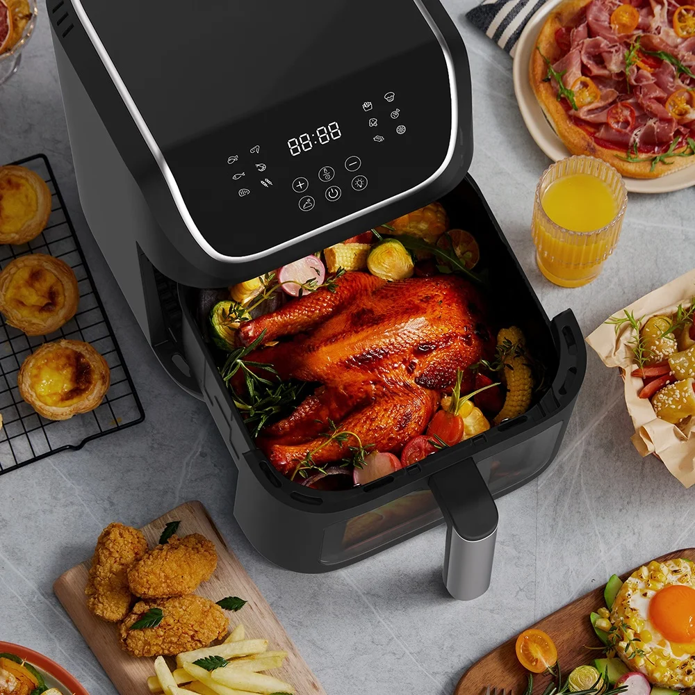 Multifunction Less Oil Healthy Cooking Visible 7L Dual Heating Air Fryer