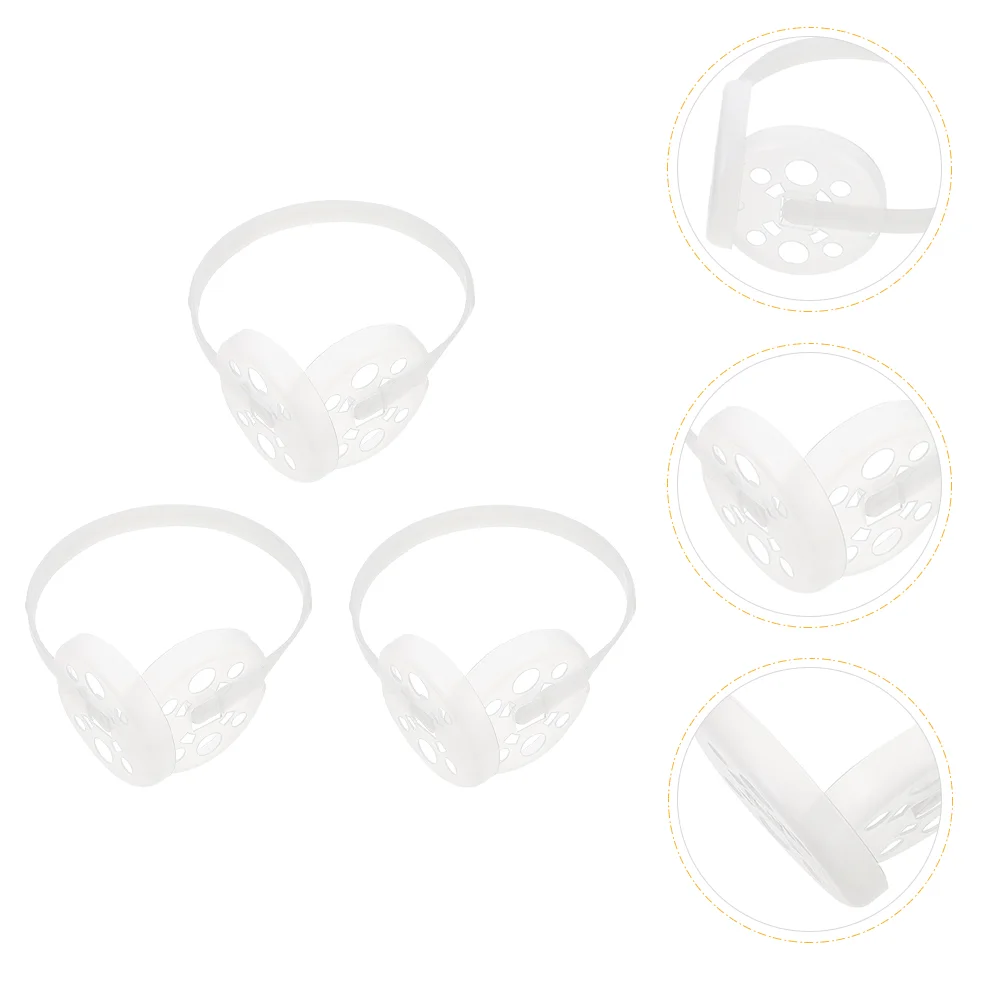 

3 Pcs Plastic Shelf Earmuff Comfortable Headphones Outdoor Inner Rack