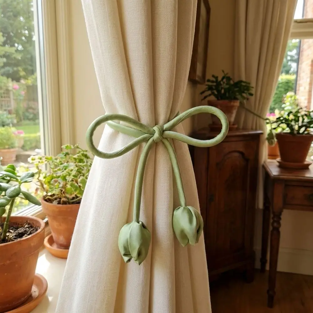 Creative Adjustable Ropes Tulip Curtain Straps Portable Vintage Decorative Ribbons Multi-purpose Curtain Binding Wedding