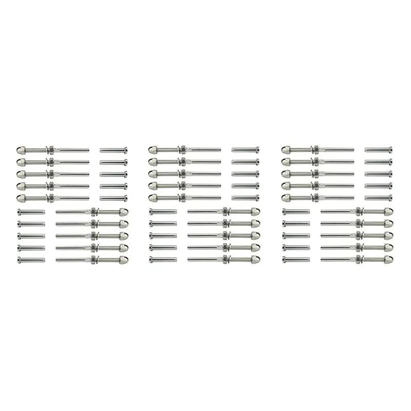 

ABWZ-30X Threaded Bolt And Pedal Ball Cable Railing Kit End Fitting 0.32Cm,T316 Marine Grade Stainless Steel Stair Tread Rail