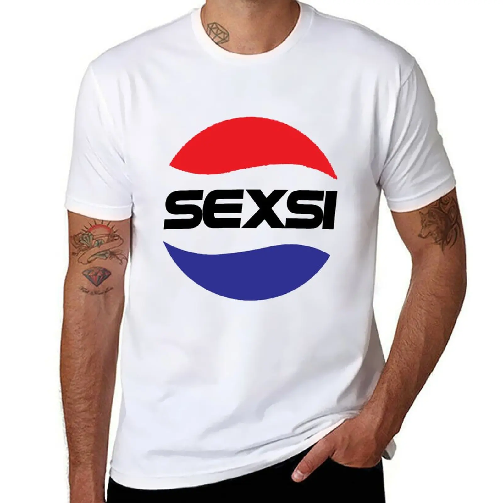 

sexsi pepsi logo T-Shirt t shirts with prints t shirts for man graphic tees T-Shirt