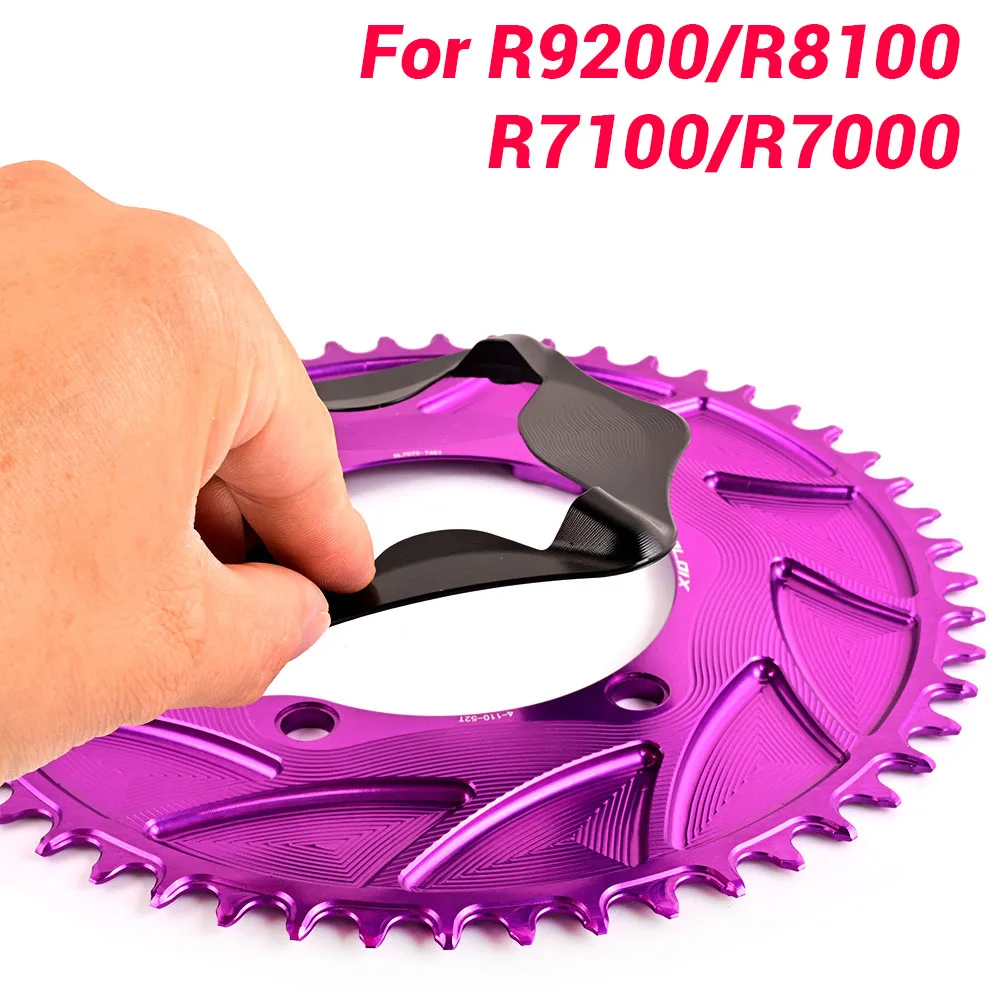 

110 Bcd Chianring Pneumatic Cover 110bcd 4 Bolt Single Plate Sealing Cover For Shimano R7000 R7100 Ultegra R8100 Dura Ace R9200