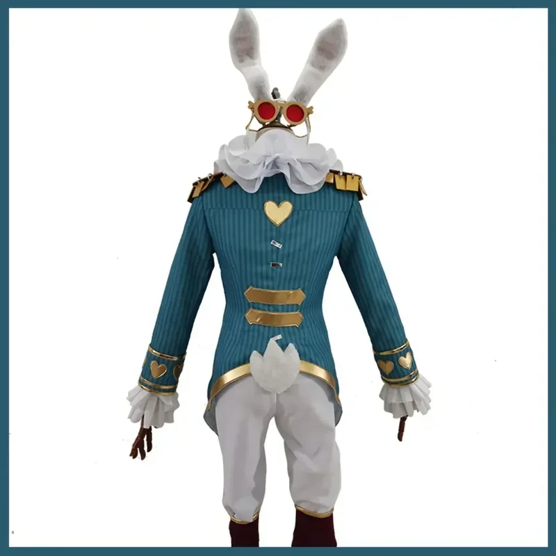 SN66 Anime Game Freddy Riley Lawyer, White Rabbit, Mr.Cosplay Costume, Tailcoat, Sauna Wear, Children Man, Woman Lovely Adult, Hmatte eW & M