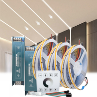 COB Running Water Flowing LED Strip Light WS2811 DC24V Horse Race LED Ribbon With RF Touch Panel Controller 10M 20M 30M 40M Set