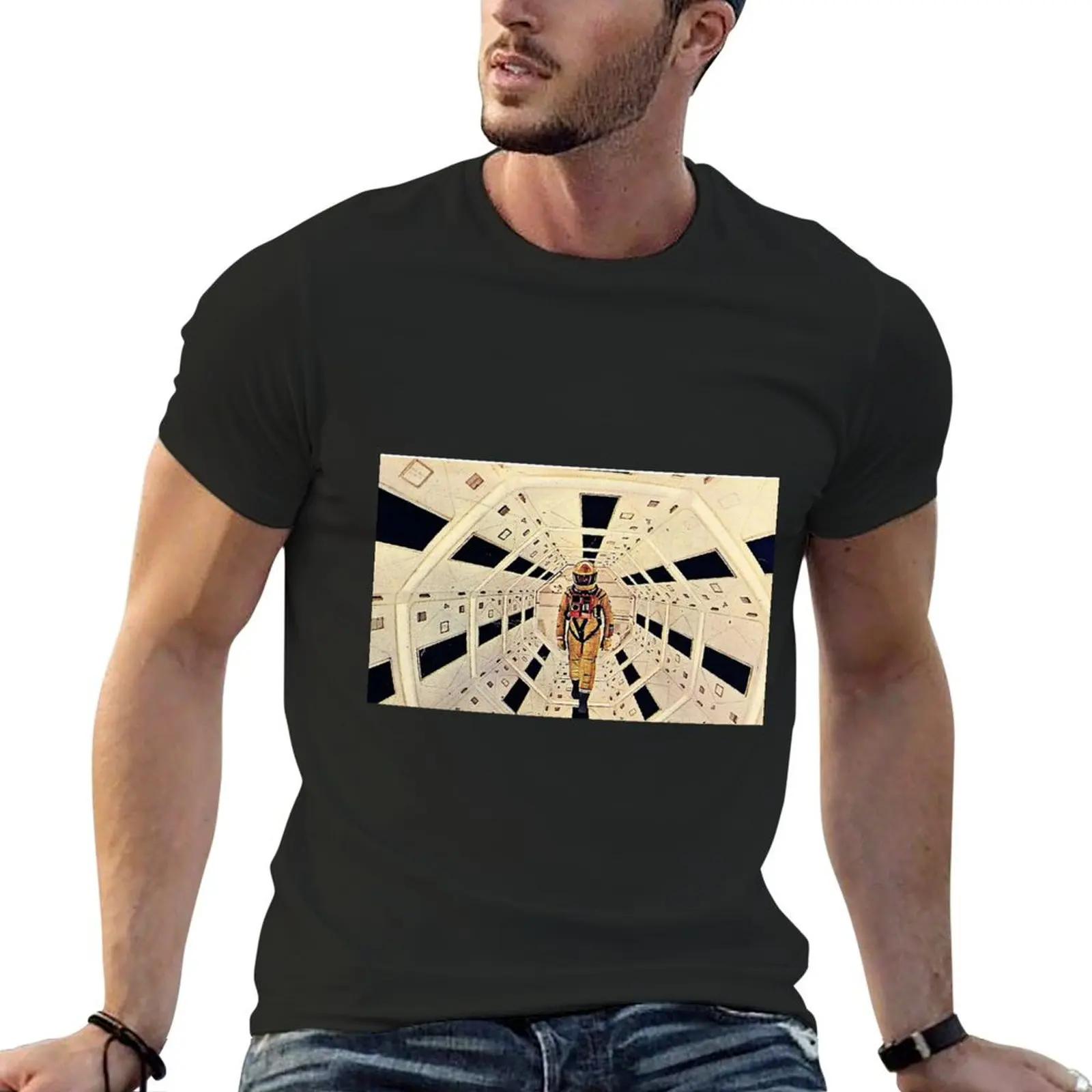 Kubrick's Space Odyssey - T-Shirt heavyweights Short sleeve tee mens clothing