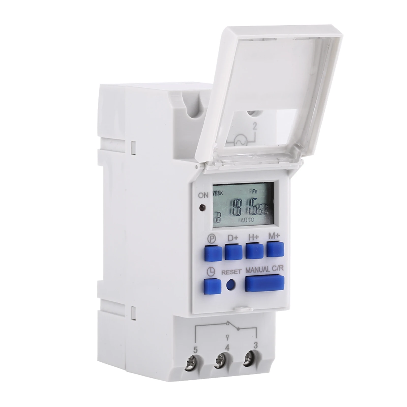 ​LCD Display Digital Timer High Accuracy Weekly Programmable Electronic Relay Timer With 16 ON and OFF Setting