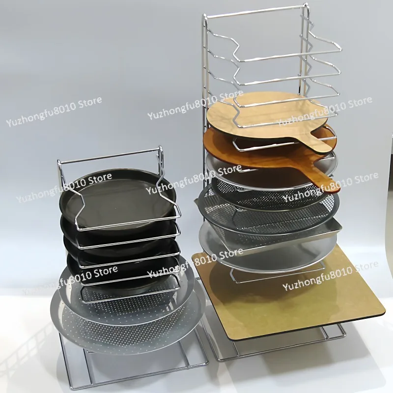 6-Layer 8-layer stainless steel pizza baking tray storage rack, separate baking net drying rack, cake tray rack, commercial