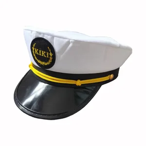 Erwachsene Yacht Sailor Captain Hut für Männer und Frauen Party Kiki Logo Logo Make -up Make -up -Break -Modezubehör Event 8 Hauptverkäufe Kiko Make -up - №7