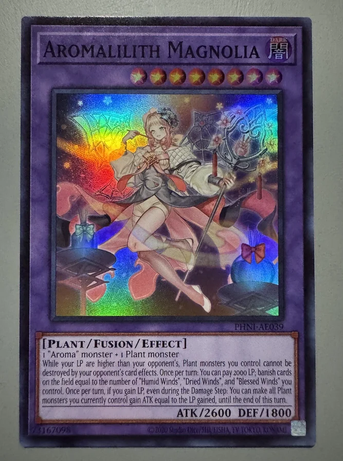Yugioh KONAMI Duel Monsters PHNI-AE039 Aromalilith Magnolia Super Asian English Collection Mint Card