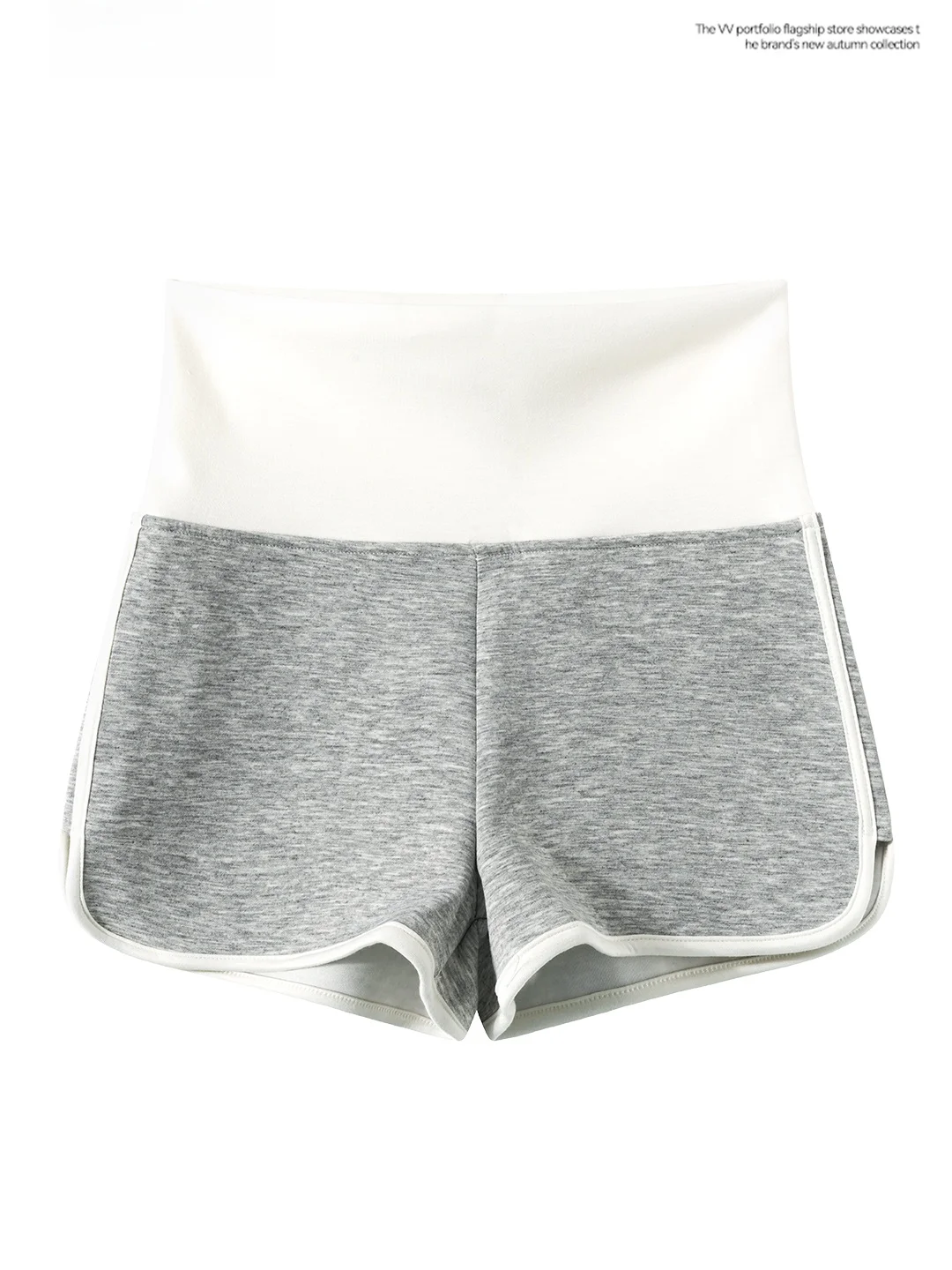 Korean Style Student Sports Short Pants Women's Size High Waist Straight Cut Retro Grey Pants Summer Fashion Trend