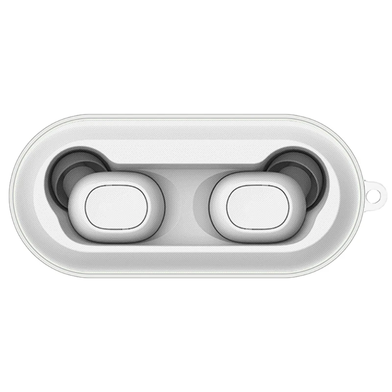 Untuk QCY T1C Penutup Pelindung Headset Bluetooth Nirkabel Penutup TPU Transparan Kulit Lunak Tahan Gores