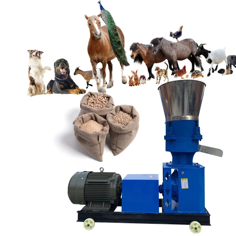 Pellet Making Machine For Livestock Feed / Chicken Cow Duck Feed Pellet Making Machine