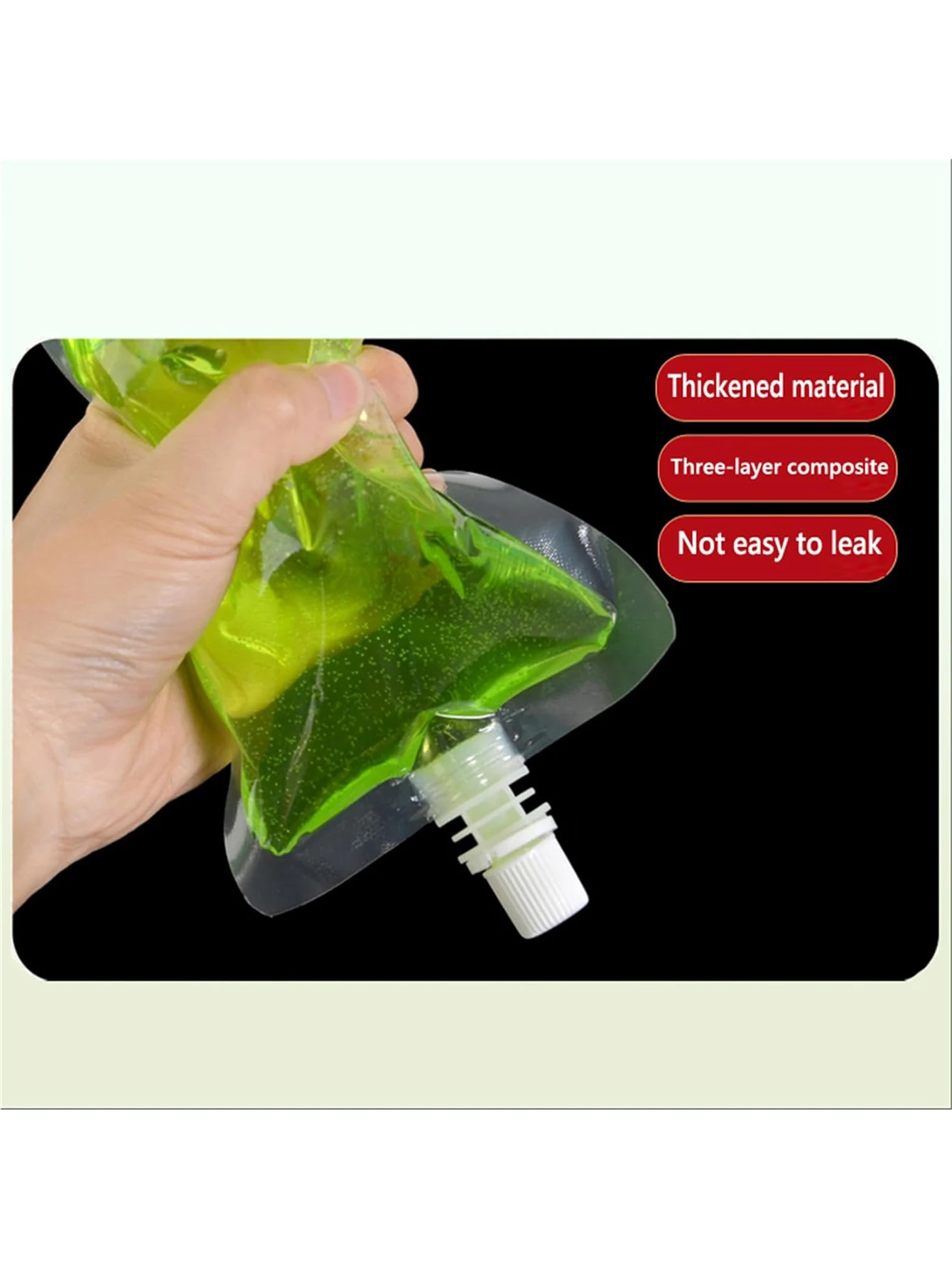 10pcs Juice Bag Plastic Beverage Bags，Disposable Leak Proof Bag Squeeze Bag，Sealed Liquid Bag，Storing Alcoholic Beverages, Milk