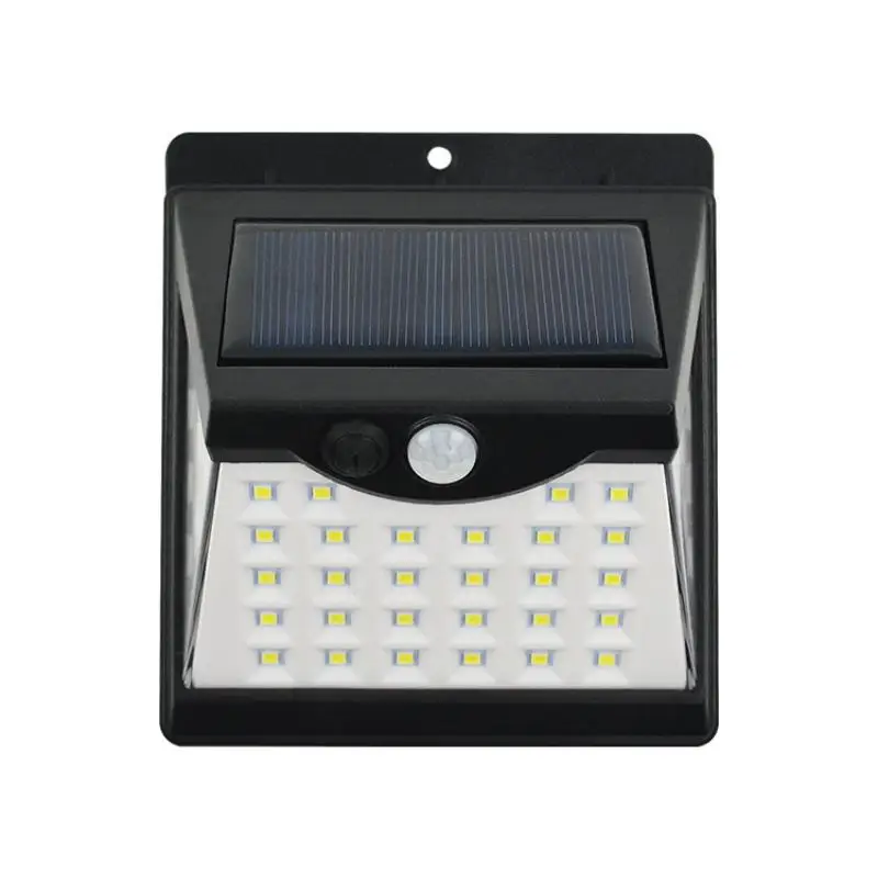 Applique Murale Solaire à 40LED Conforme à la Norme IP65, Éclairage d'Extérieur à Trois Faces, Luminaire à Induction, Idéal pour un Jardin, une Cour, un Corps Humain