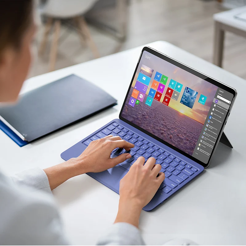 

for Surface Pro 12 Keyboard Type Cover,Slim Bluetooth-compatible Wireless Keyboard Rainbow Backlit with Touchpad Tablet Keyboard