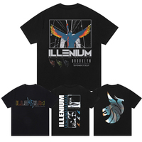 Illenium Son of The Phoenix Storm Electric Syllable Trampoline Peripheral Summer Cotton Men's and Women's Short-sleeved T-shirt