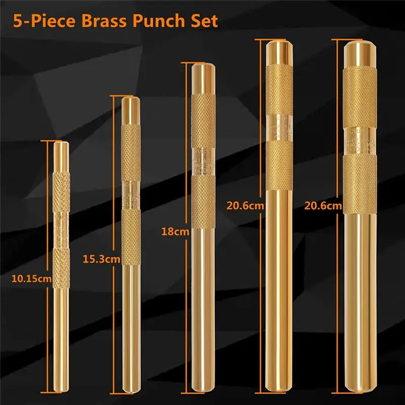 A76K Brass Drift Punch Set, 25075 25076 25077 Brass Punches view 5