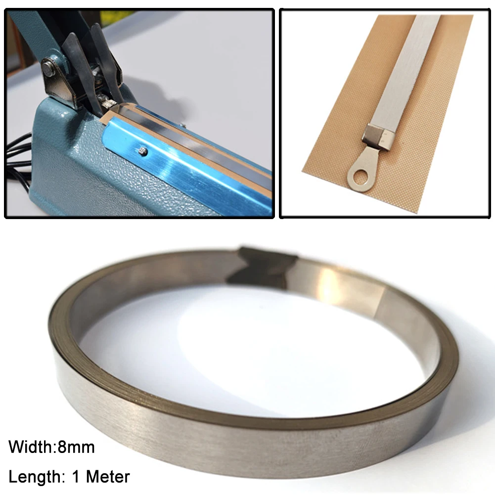 1PC High Temperature Cloth With Flat Heating Wire Impulse Sealer Heat Wire Element Strip Sealing Machine Heater  Wire Element