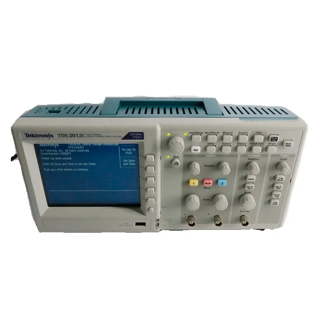 Tektronix TDS2012C Digital Storage Oscilloscope 2Channels Bandwidth 100MHz Sample Rate 2.0 GS/s