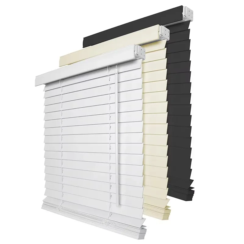 Aluminum Venetian Blinds, Motorized 100% Blackout Smart Waterproof Remote Control Window Shades for Home Indoor Use