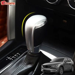 For Mazda CX-5 CX5 KF 2017 2018 2019 2020 2021 Chrome Gear Shift Head Cover Trim Handle Catch Knob Lid Cap Sticker Decoration