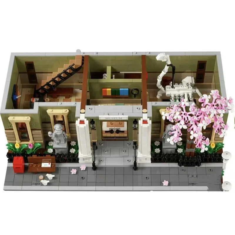 4014 Uds. Museo de Historia Natural, conjunto de construcción Modular más grande, arquitectura, vista a la calle, juguete de bloques de construcción, regalo para niños 10326