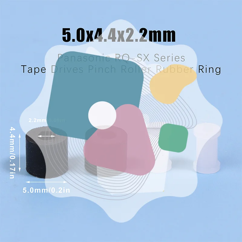 2Pcs Pinch Roller Rubber Ring For Panas RQ-SX Series Walkman Tape Drives Recorder Cassette Deck Audio Stereo Player