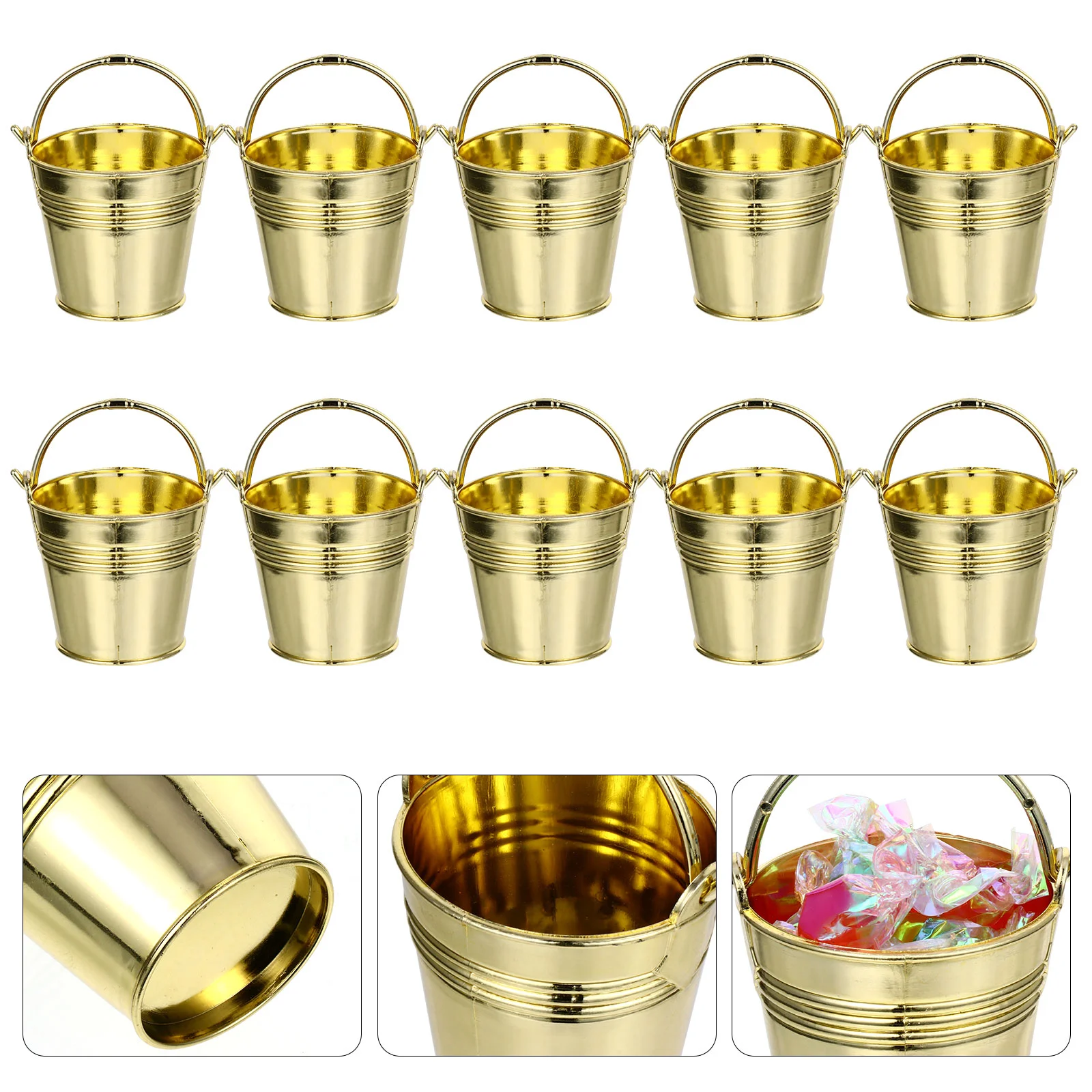 10 Pcs Snack Bucket Barrel Plastic Gift Creative Delicate Wedding Candy Storage