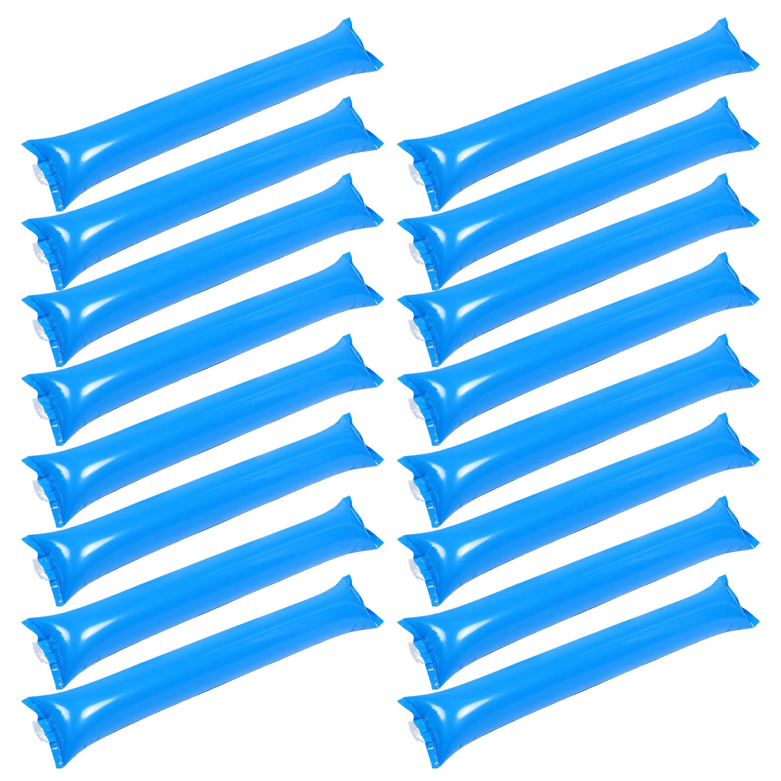 

40Pcs Blue Inflatable Cheering Sticks Reliable Plastic Clappers for Energetic Crowds School Events Sports Parties Concerts