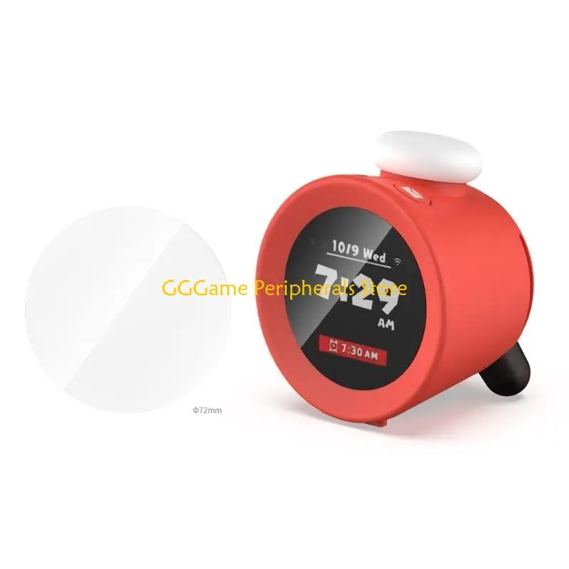 U55B Shockproof Clear Protector Film for Alarmo Clock Tempered Glass Film Scratchproof Screen Protector Clock Accessories