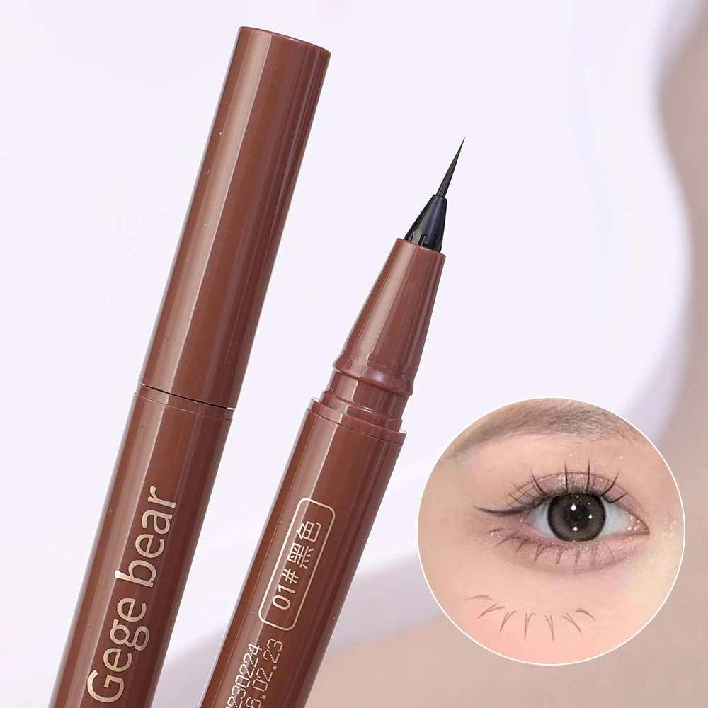 Liquid Eyeliner Ultra-thin Matte Lower Eyelash Pen Waterproof Quick Dry Lying Silkworm Pencil Korean Makeup for Women Cosmetic