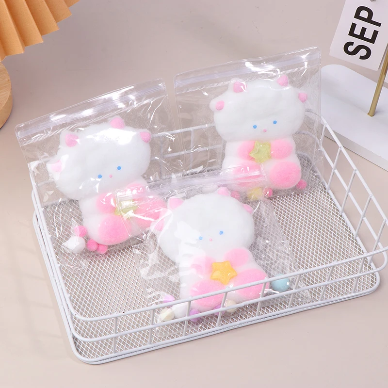 1PC Kawaii Handmade Plush Goodnight Lamb บีบหยิกของเล่น Flocking Lamb ผู้ใหญ่เด็กของขวัญวันเกิดของเล่น