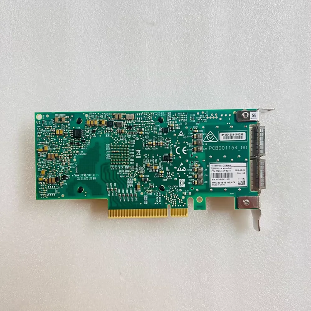 Dual-port 10G optical fiber network card 40/56Gbe MCX414A-BCAT CX414A