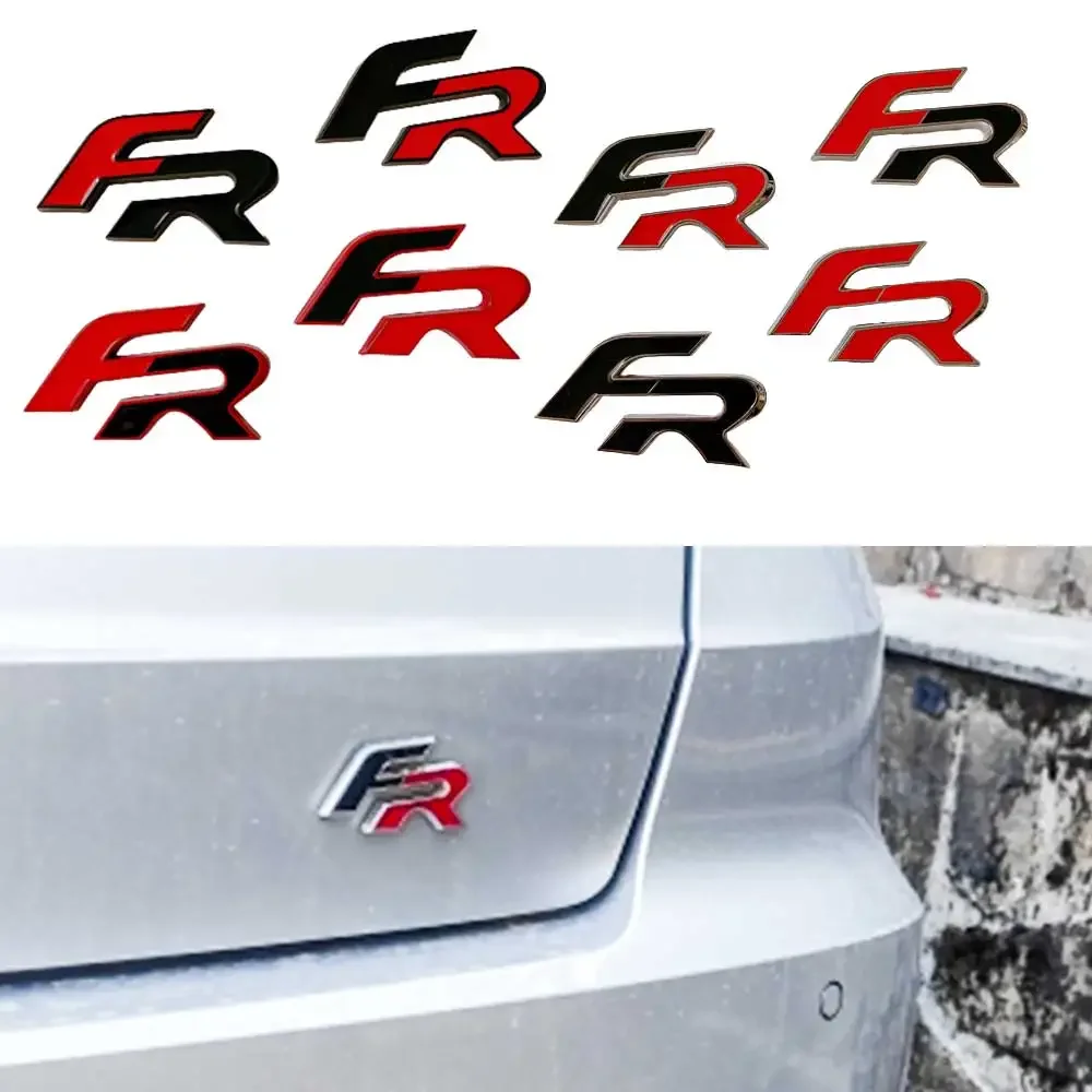 Metall 3D FR Auto Aufkleber Auto Körper Emblem Abzeichen für Seat Leon FR + Cupra Ibiza Altea Exeo Formel Racing styling Auto Zubehör