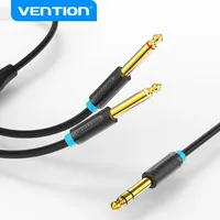 Vention 6.5mm to Double 6.5mm Audio Cable Male to Male Aux Cable for Mixer Speaker Amplifier 6.5 to 6.5 TRS Cable Audio