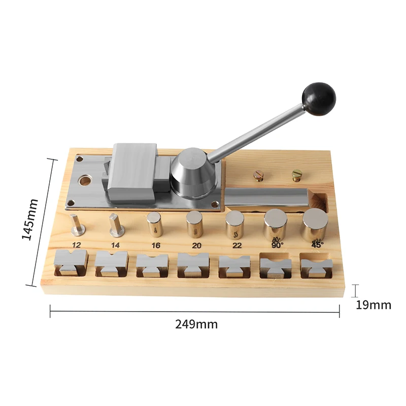 Ring Bender,Ring Making Tool,Ring Bending Machine Multi-Functional Ring Earring Bending Tool with Nylon Dies