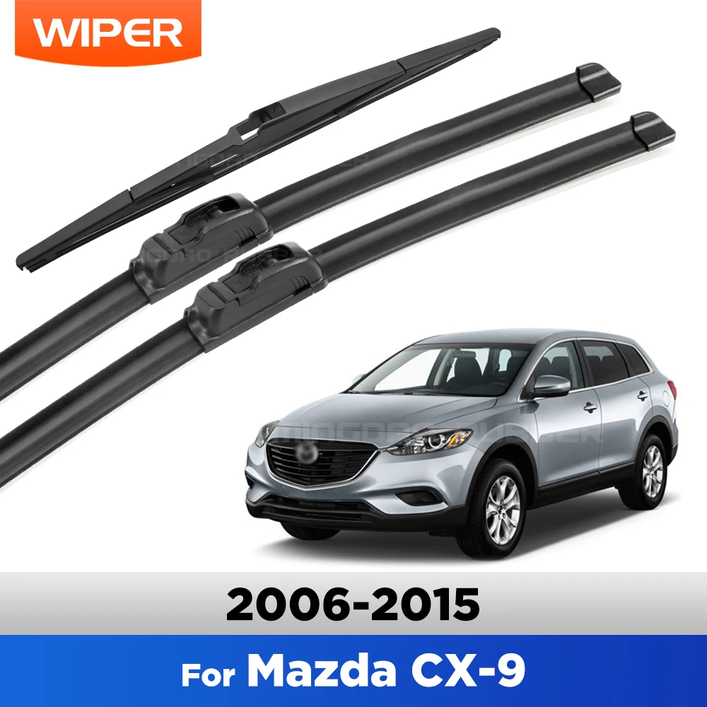 

For Mazda CX9 MK1 2006-2015 2007 2008 2009 2010 Wiper Front & Rear Wiper Blades Windshield Windscreen Window Brushes 26"+16"+14"