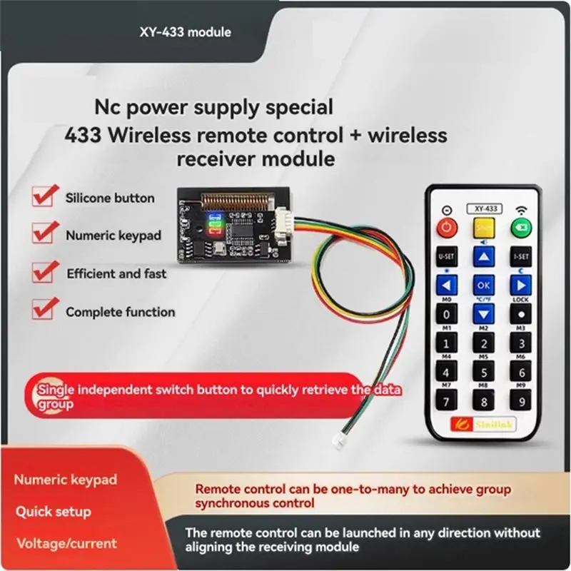Smart Portable XY6506S Adjustable DC Regulated Power Supply+433M Kit Constant Voltage Constant Current 65V 6A 390W Step-Down