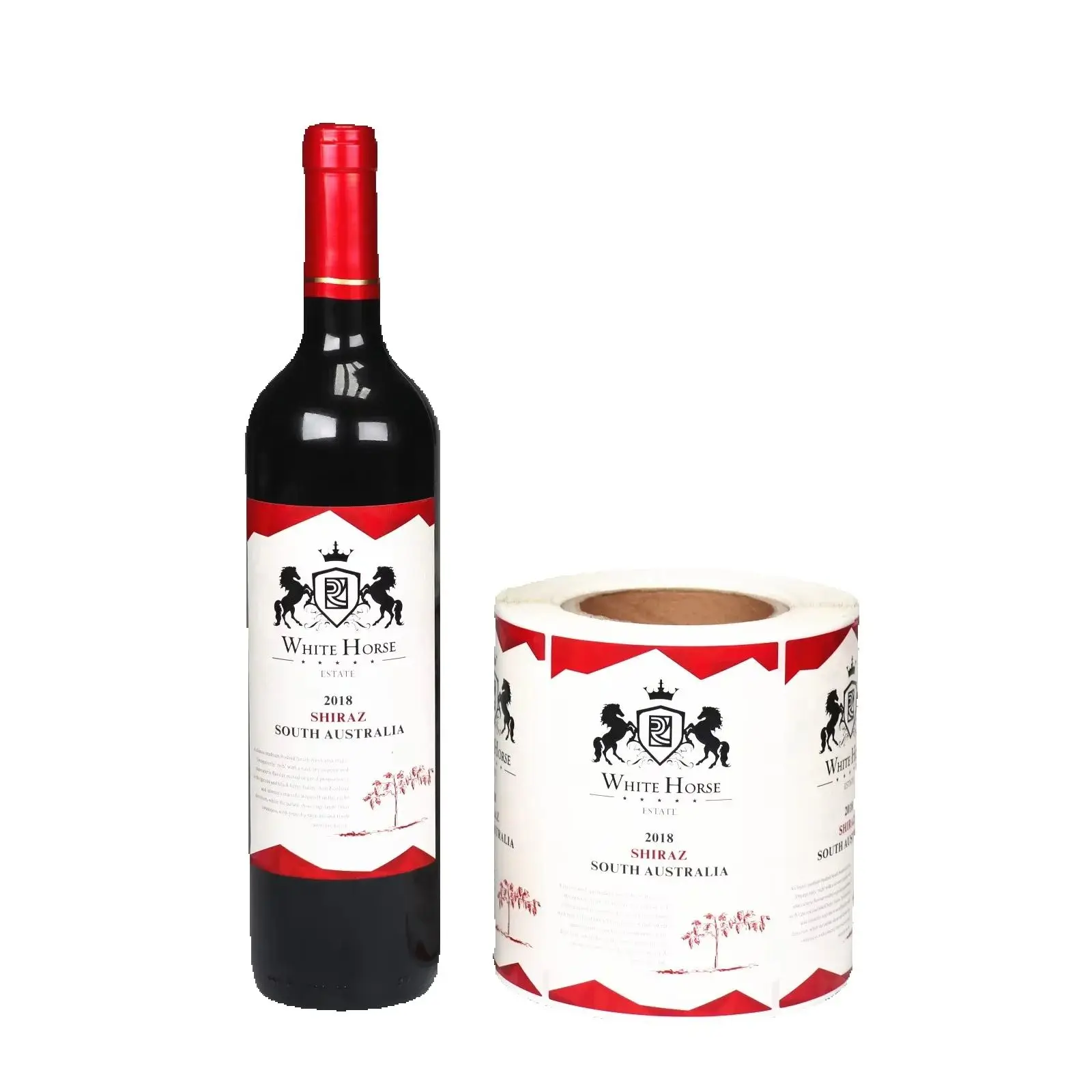 

Наклейки для винных бутылок на заказ｜Водостойкие самоклеящиеся｜С горячим тиснением и рельефным изображением