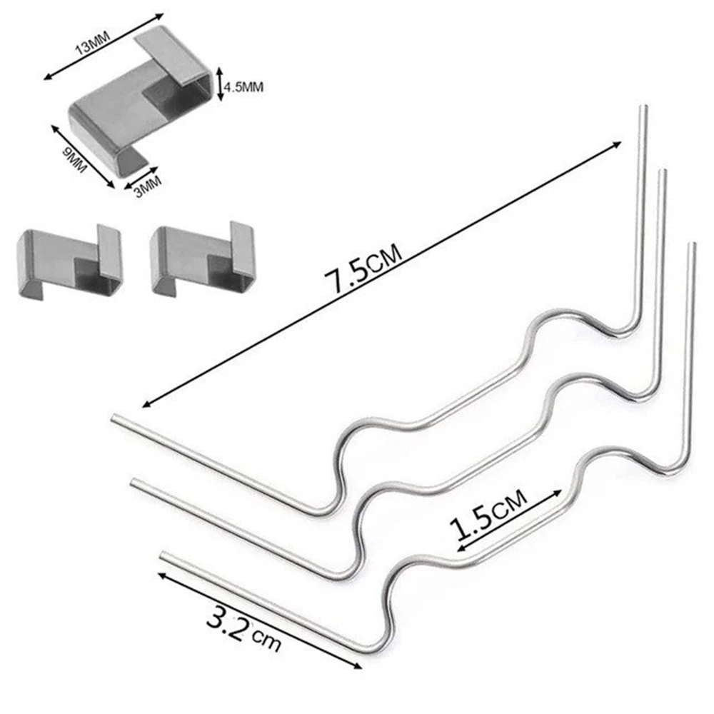 50/100 W/Z Szklarnia ze stali nierdzewnej Klipsy do szklenia Szklane zaciski stałe Sprężyna Ogród Szklarnia Części zamienne Mocowanie ramy szklanej