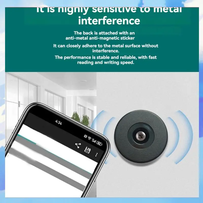 

25Mm RFID Checkpoints Label Tag Guard Tour Patrol System Anti-Metal NFC 213 Chip 13.56Mhz 144Bytes-[A22I]