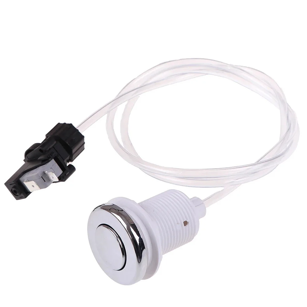 Air Button Switch 16A 250V for Bathtub and Spa Tub Pneumatic Air Control with 6.3mm Pin and Dual Thread Sizes 28mm 32mm