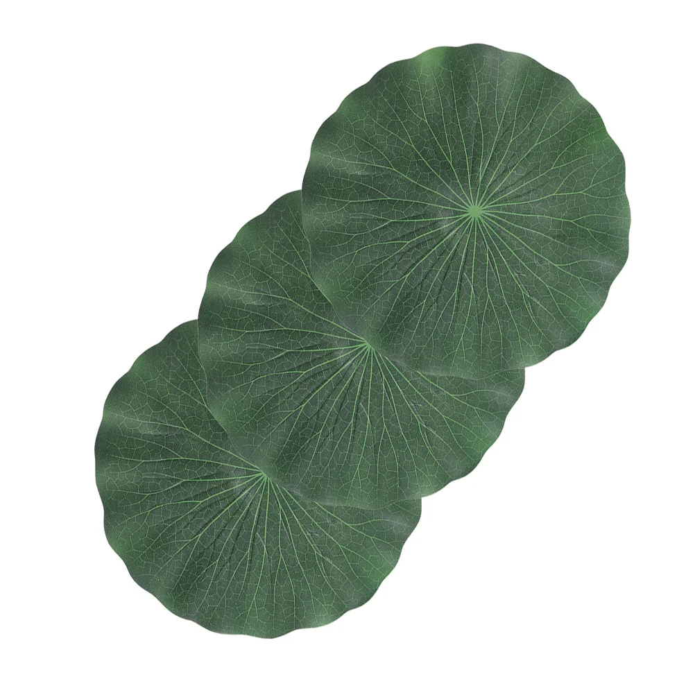 

3pcs EVA Lotus Leaves Floating Aquarium Decor Durable Fish Tank Plants Pond Garden Fountain Decorations Outdoor