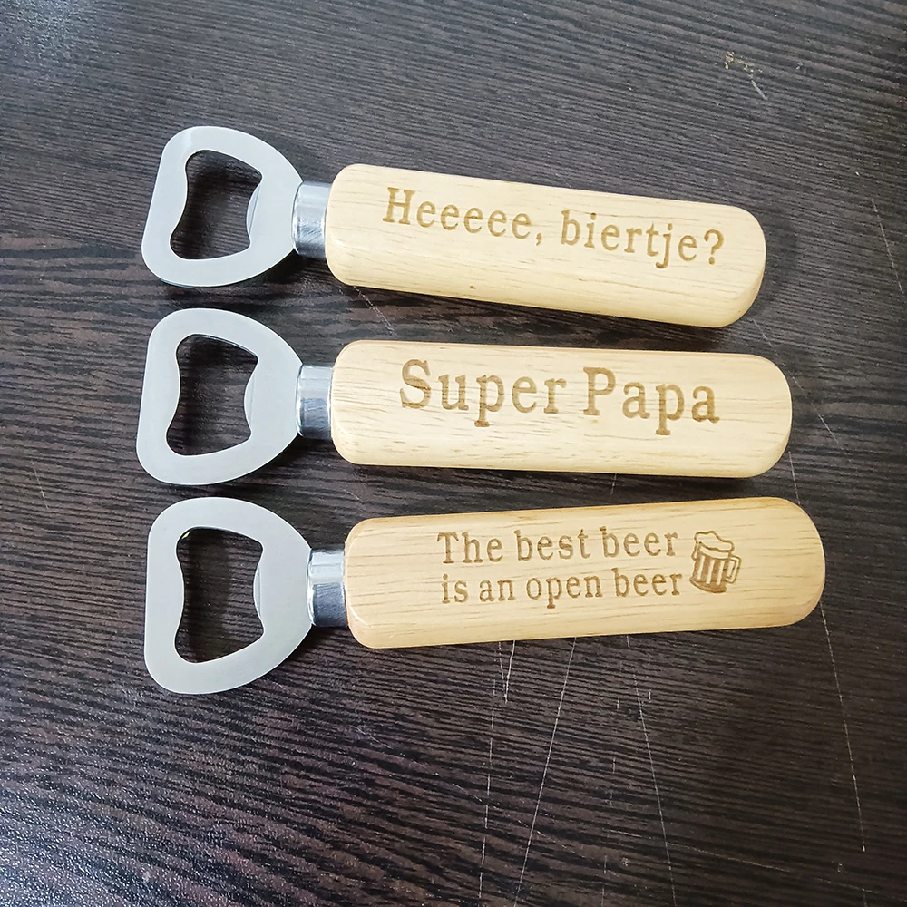 Wooden Bottle Opener Pregnancy Announcement Gift Engraved Future Godfather Uncle Dad Beer Openers Holiday Birthday Family Gifts