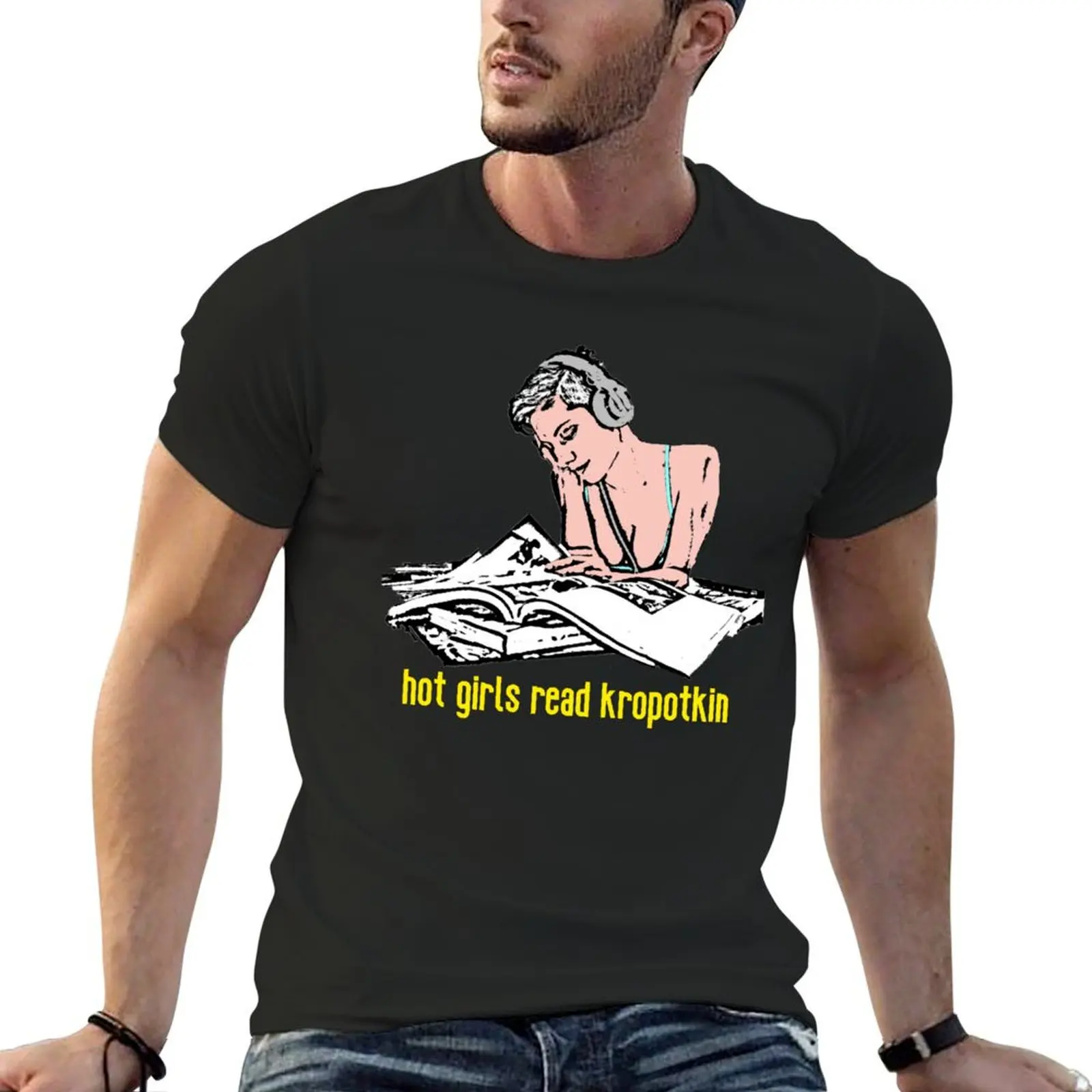 

Hot Girls Read Kropotkin T-Shirt graphic t shirts vintage anime shirt t shirts men